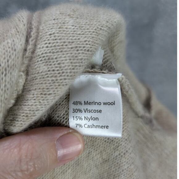 Benedetta B Sweater Womens Medium Merino Wool Cashmere blend Cardigan Italy - Picture 6 of 8